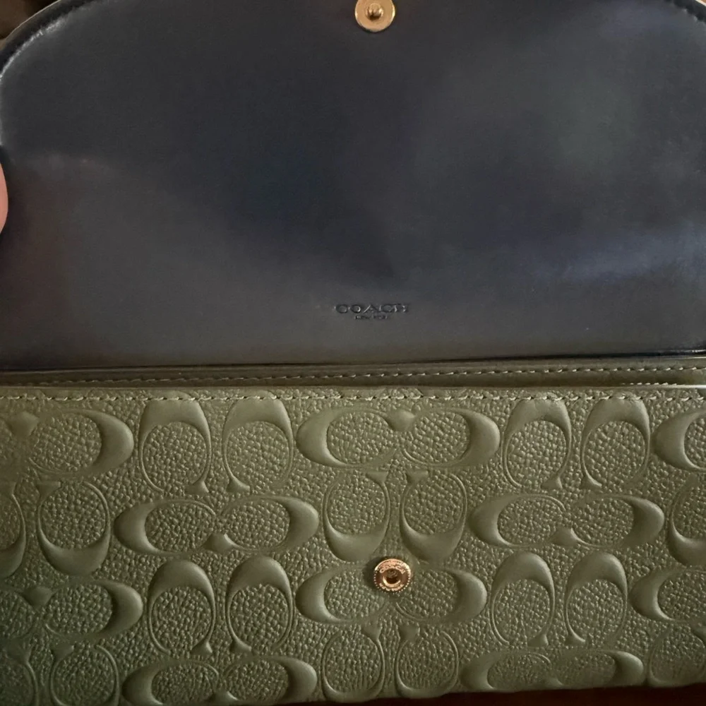 Coach Leather Rivet Slim Envelope Wallet - Picture 13 of 13